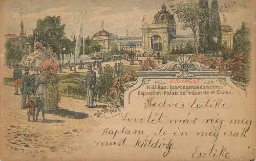 Hungary Budapest Exposition Litho 1900s