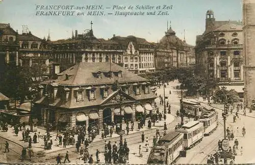 Germany Frankfurt am Main Hauptwache und Zeil tramway