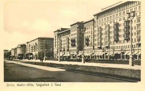 Germany Berlin Stalinallee Wohnblock