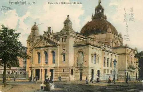 Germany Frankfurt am Main Dom Das neue Schauspielhaus