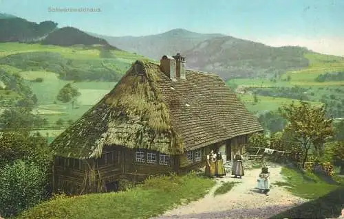 Germany Schwarzwaldhaus women in typical clothing