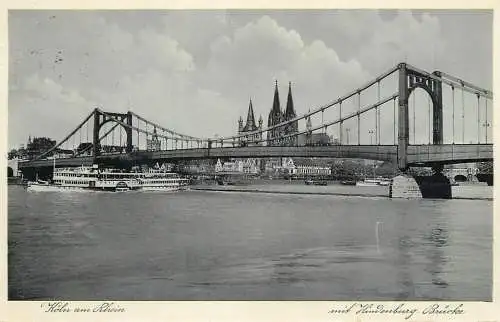 Germany Koln am Rhein Hangebrucke