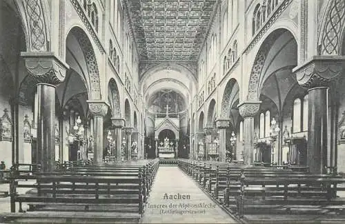 Germany Aachen Alphonskirche Inneres (Lothringerstrasse)