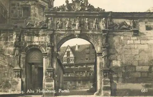 Germany Bamberg Alte Hofhaltung Portal
