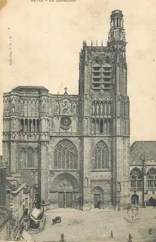 France cpa Sens la cathedrale