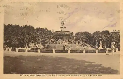 France cpa Aix-en-Provence la fontaine