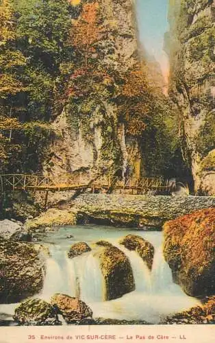 France cpa Vic-sur-Cère le pas de Cere