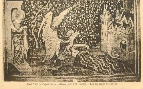 France cpa Angers tapisserie de l'apocalypse