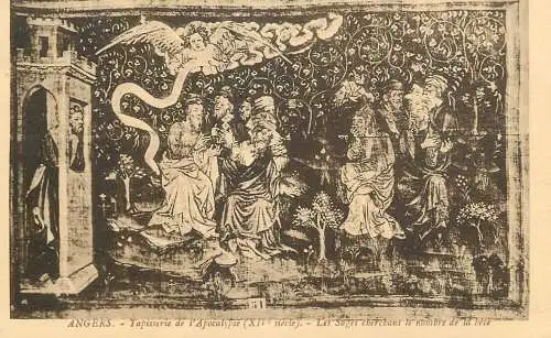 France cpa Angers tapisserie de l'apocalypse