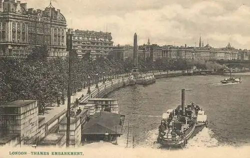 England London Thames embankment