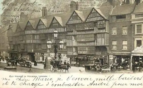 England London old houses in Holborn