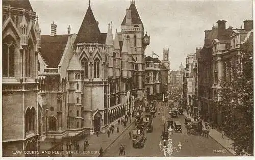 England London Law Courts and Fleet street