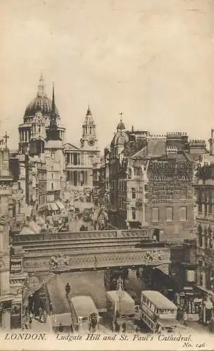 England London Ludgate Hill and St. Paul