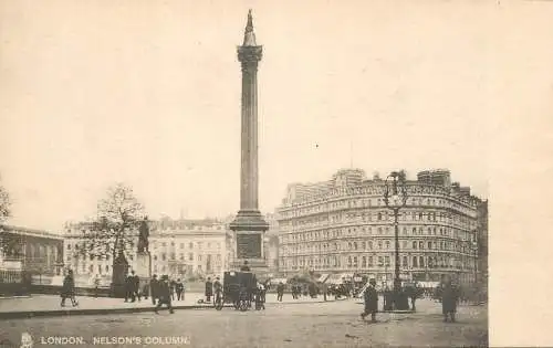 England London Trafalgar Square Nelson's column
