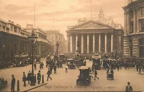 England London Royal Exchange & Bank of England