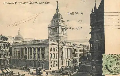 England London Central Criminal Court 1909