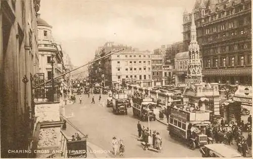 England London Charing Cross Strand tram bus
