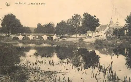 Belgium cpa Rochefort le pont de Pierres