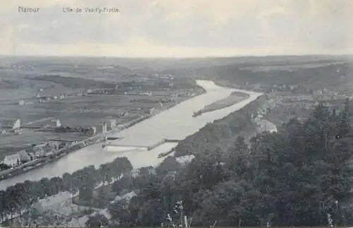 Belgium cpa Namur l'ile de Vas-t'y-Frotte