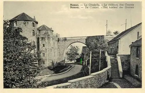 Belgium cpa Namur la citadelle chateau des Comtes