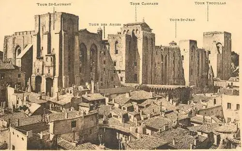 France cpa Avignon le Palais des Papes