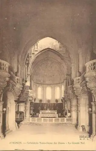 France cpa Avignon cathedrale Notre Dame des Doms