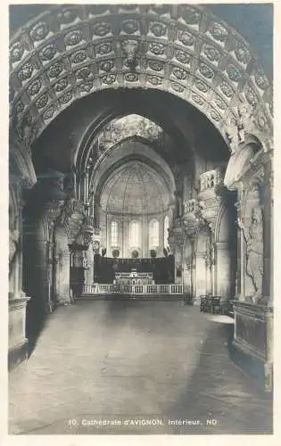France cpa Avignon cathedrale