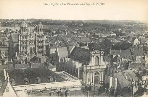 France cpa Dijon vue d'ensemble