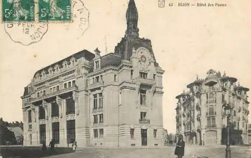 France cpa Dijon hotel des postes