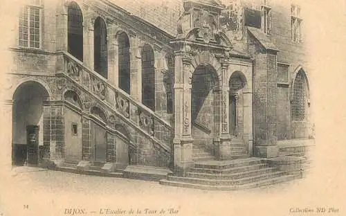 France cpa Dijon escalier