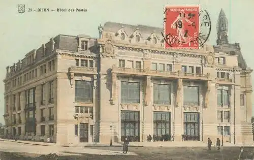 France cpa Dijon Hotel des Postes