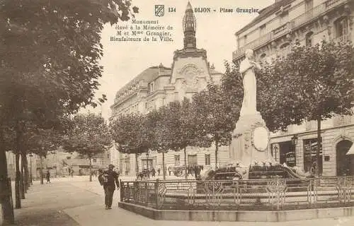 France cpa Dijon place Grangier