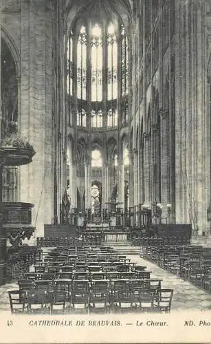 France cpa Beauvais cathedral