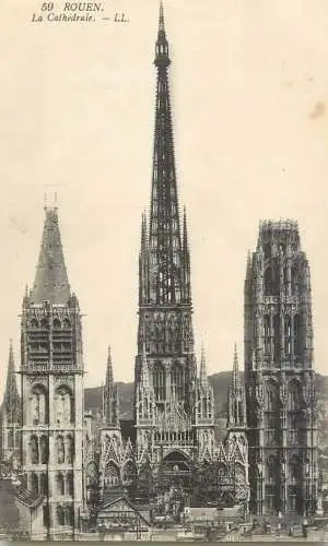 France cpa Rouen cathedrale