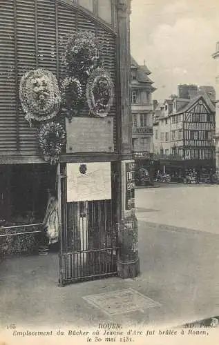 France cpa Rouen emplacement du Bucher