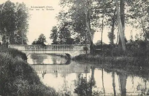 France cpa Liancourt chateau Latour pont