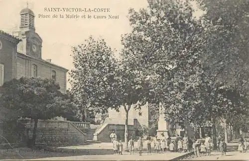 France cpa Saint-Victor-la-Coste