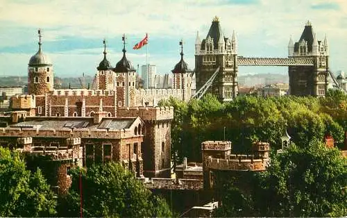 England London Tower Bridge & Tower of London