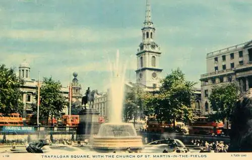 England London Trafalgar Square with Church St Martin in the Fields