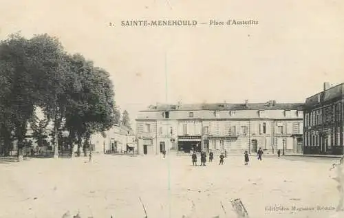 France cpa Sainte Menehould place d'Austerlitz
