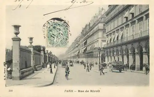 France cpa Paris rue de Rivoli