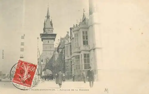 France cpa Paris exposition pavillon de la Hongrie