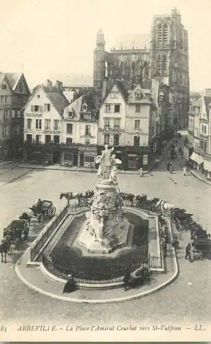 France cpa Abbeville la Place l' Amiral Courbet