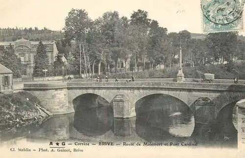 France cpa Corrèze Brive  route de Malemort et Pont cardinal