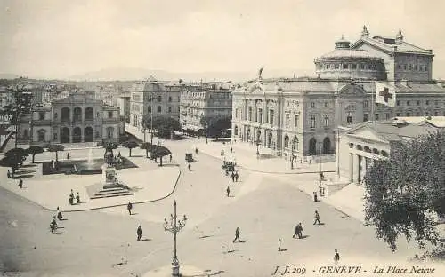 Switzerland Genève la PLace Neuve