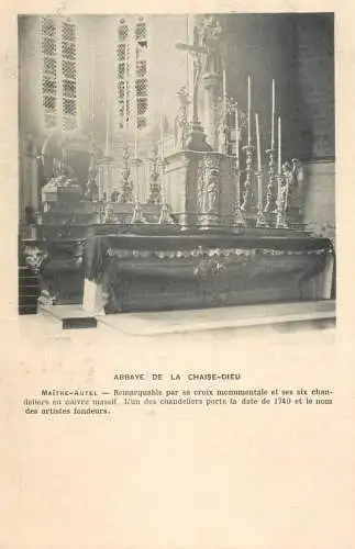 France cpa Maitre Autel abbaye de la Chaise Dieu