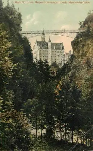Germany Konigliche Schloss Neuschwanstein Marienbrucke
