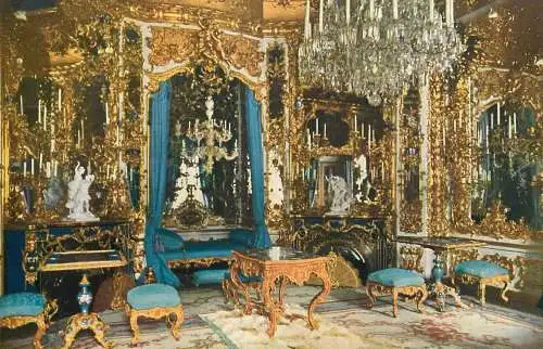 Germany Konigliche Schloss Linderhof Spiegelsaal mit Elfenbeinluster