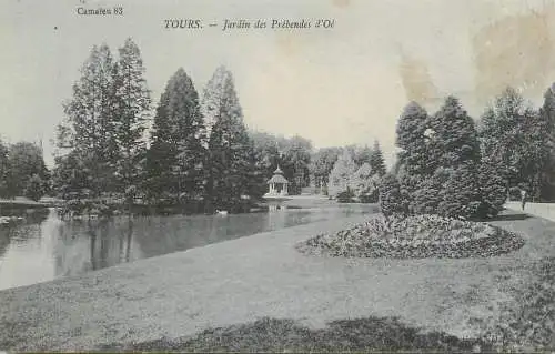 France cpa Tours Indre et Loire jardin des Prebendes S; Oe