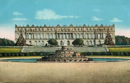 Germany Konigliche Schloss Herrenchiemsee main facade with fountain